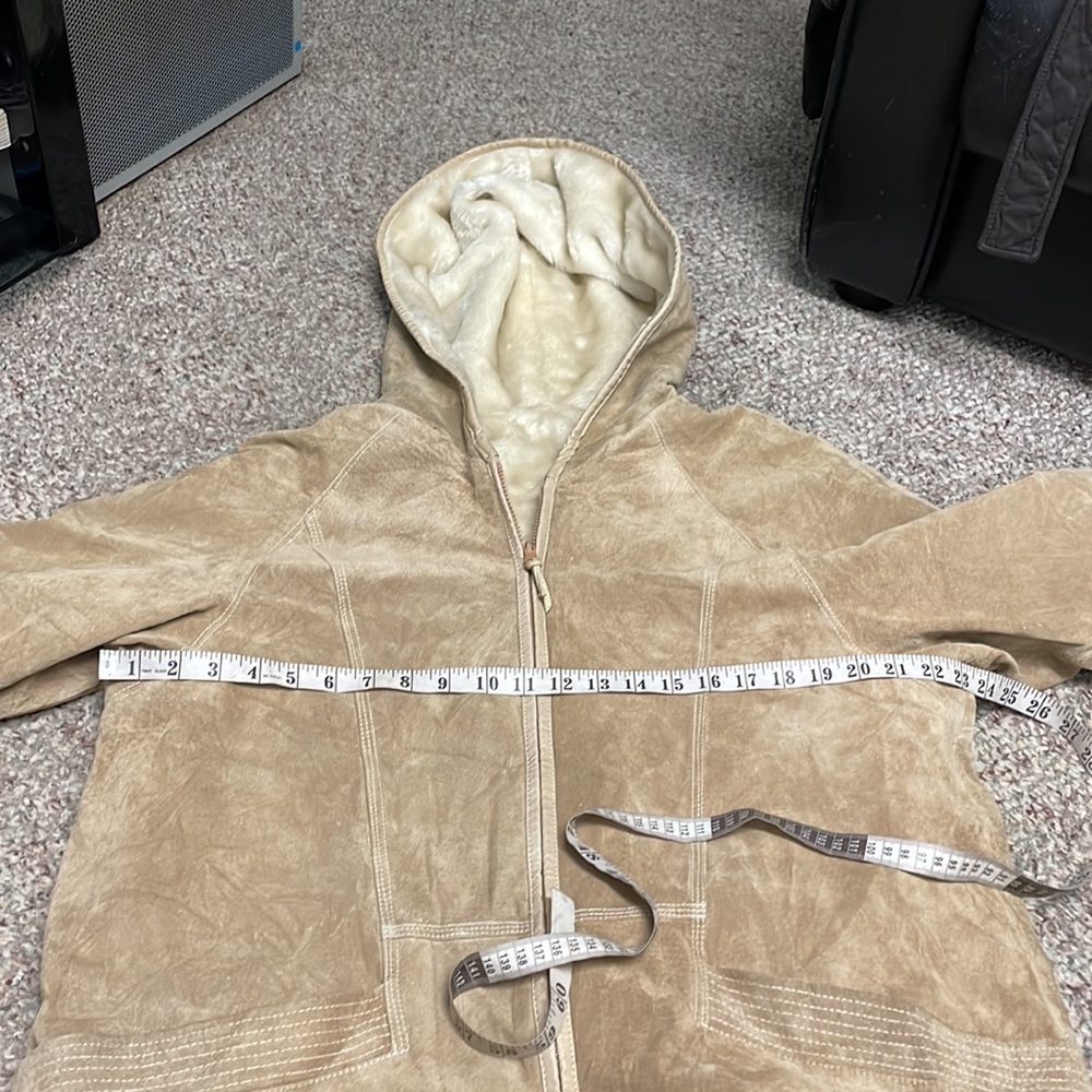 Men's Tan Hooded Jacket - Picture 4 of 11